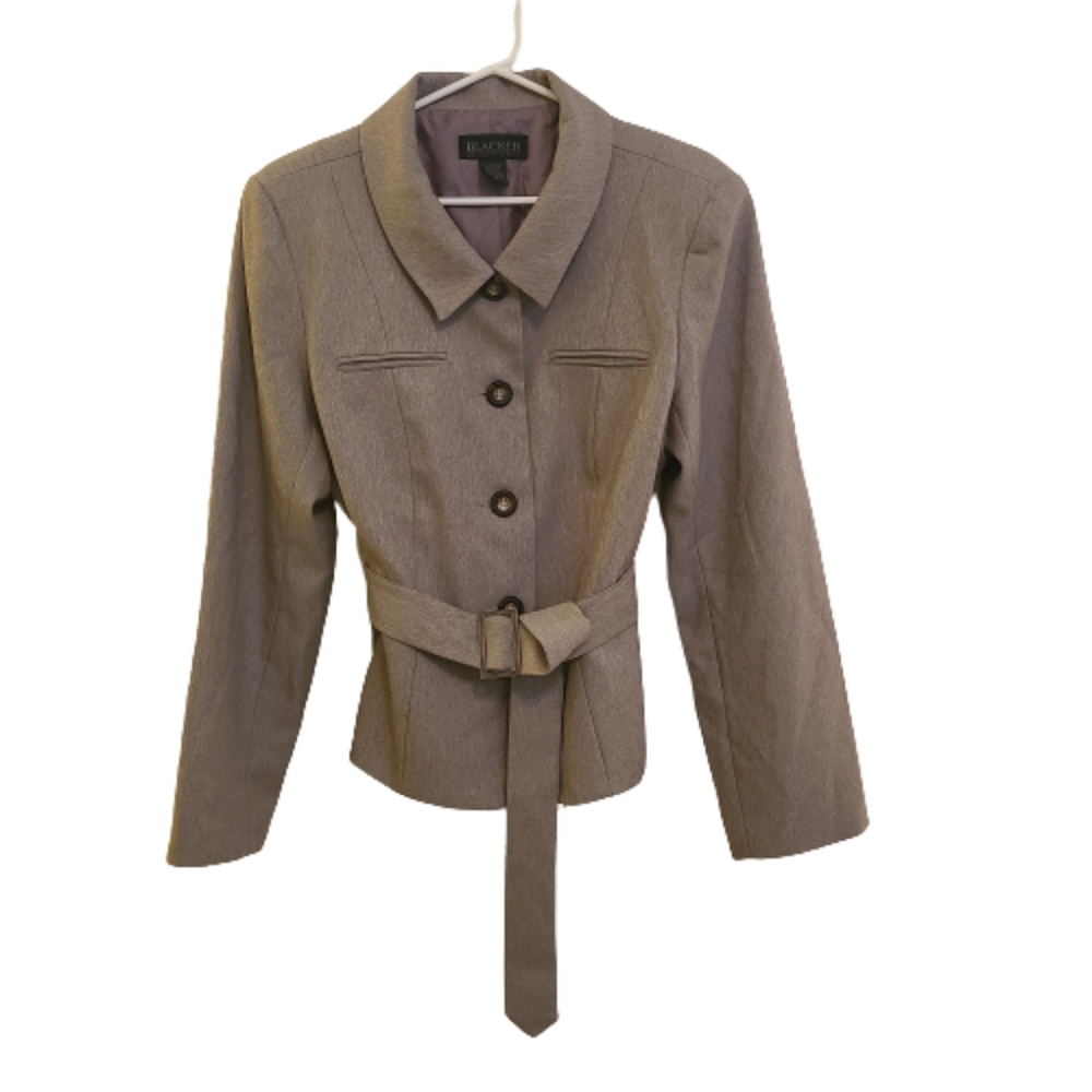 NWOT Stanley Blacker Very Feminine Belted Blazer